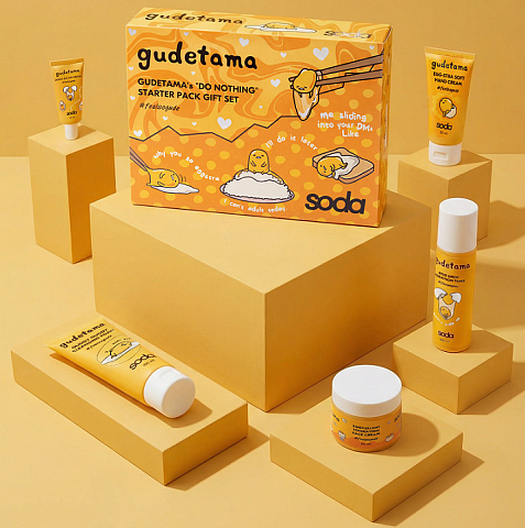 Soda запустила линейку уходовой косметики с Gudetama