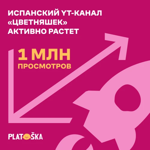 Испанский YouTube-канал мультсериала «Цветняшек» активно растет